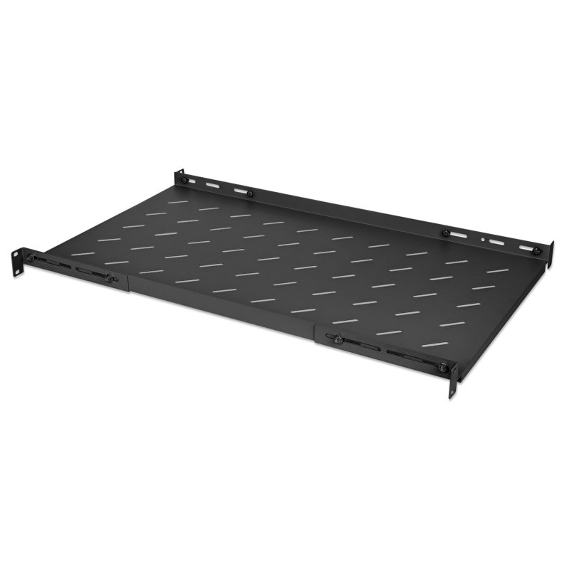 INTELLINET 19"Fachboden variable Schienen 750mm tief schwarz