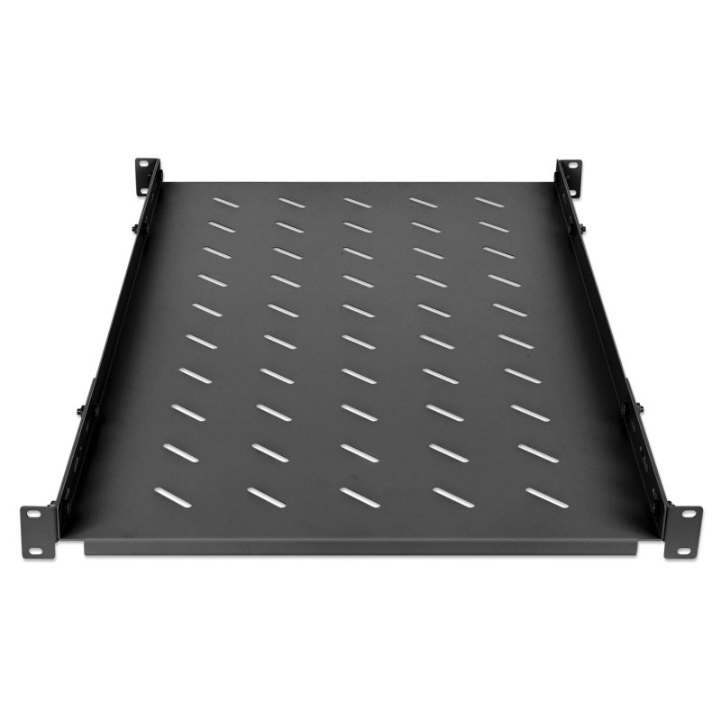 INTELLINET 19"Fachboden variable Schienen 750mm tief schwarz