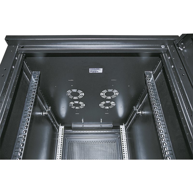 INTELLINET 19"Fachboden variable Schienen 750mm tief schwarz