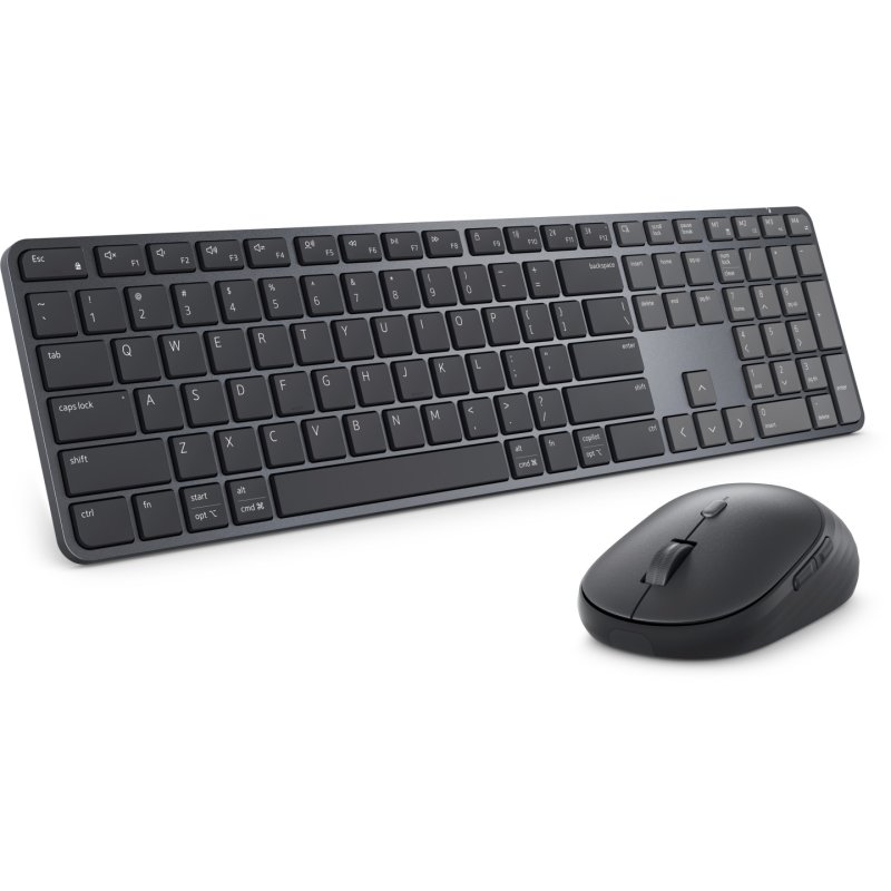 DELL Pro 7 Slim KM726 keyboard Mouse included Home/Office RF Wireless Bluetooth QWERTZ German Black