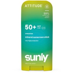 Attitude Sunly Stick Spf 50 Mineral Sunscreen Stick