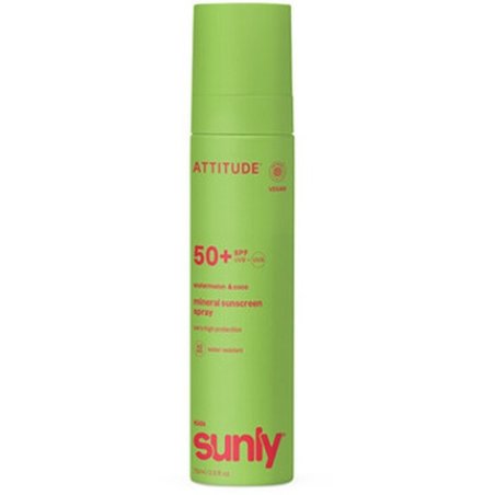 Attitude Kids Sunly Spray Spf 50 Children's Mineral Sunscreen Spray