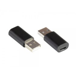 Alcasa USB-AD200 cable gender changer USB A USB C Black