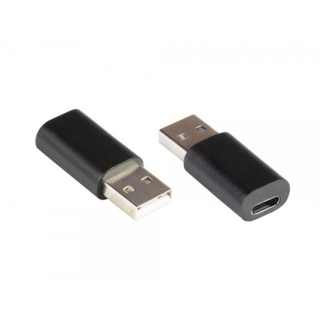 Alcasa USB-AD200 cable gender changer USB A USB C Black