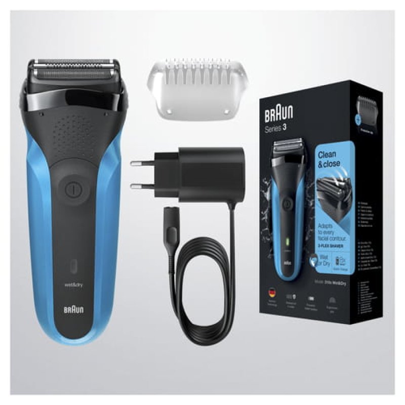 Braun Series 3 310s Foil shaver Trimmer Black, Blue
