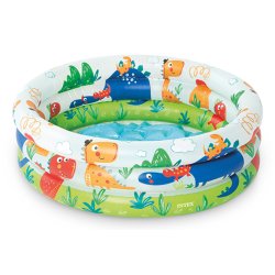 INTEX - Little Sea Pals 3-Ring Baby Pool, 61x22 cm (57106)