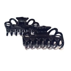 Le Kikke Crabby Basic Hair Clip 8cm Black