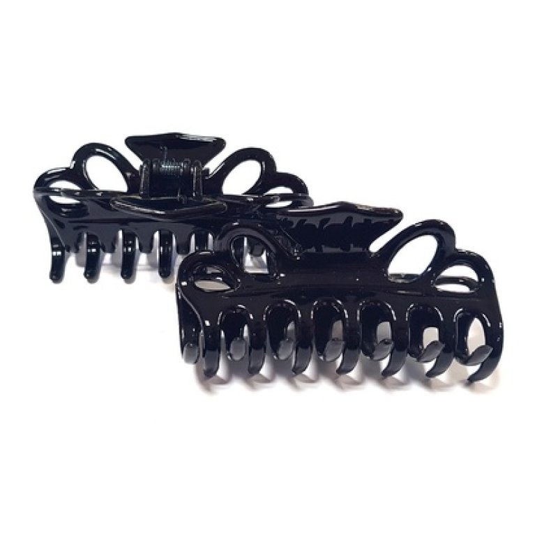 Le Kikke Crabby Basic Hair Clip 8cm Black