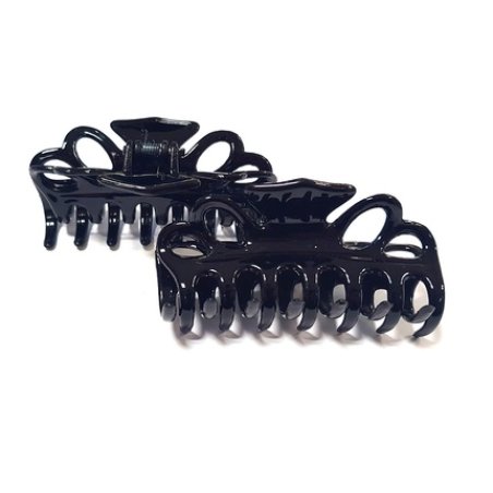 Le Kikke Crabby Basic Hair Clip 8cm Black