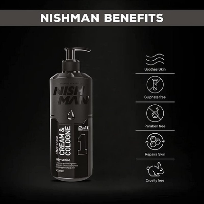 Nishman Skin Care Series 01 New City Senior Cream & Cologne 2in1 400ml