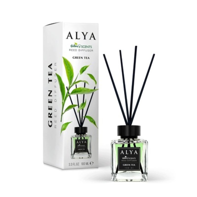 Alya Room Freshener Green Tea Reed Diffuser - 100ml
