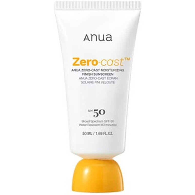 Anua Zerocast Moisturizing Finish Sunscreen Spf 50