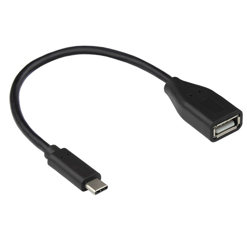 Alcasa 2511-OTG2 câble USB USB 2.0 0,1 m USB C USB A 0,48 Gbit/s Noir