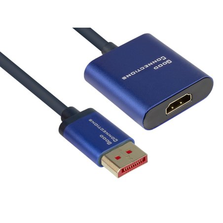 Alcasa DP-AD07 video cable adapter 0.2 m DisplayPort HDMI Blue