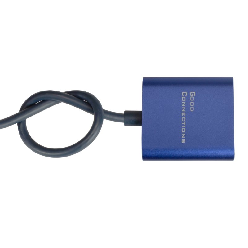 Alcasa DP-AD07 video cable adapter 0.2 m DisplayPort HDMI Blue