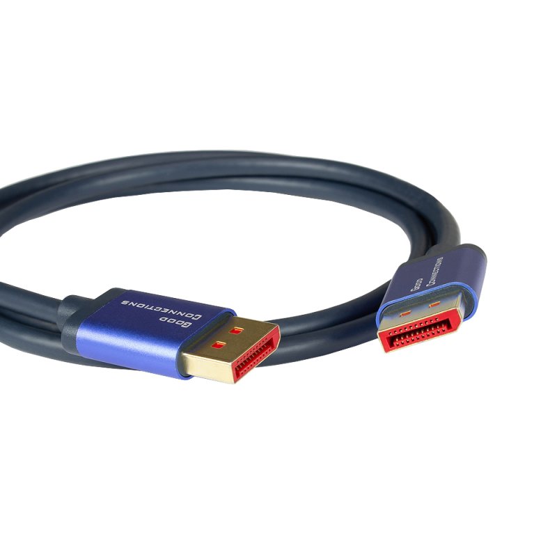 Alcasa 4814-SF020B DisplayPort cable 2 m Blue