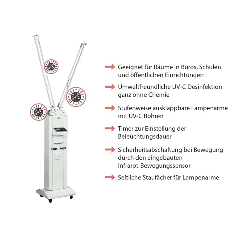 Connections Disinfektionsstation 120W für 60m2 Raum