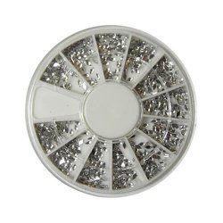 Nail Studio Professional Nail Art Rhinestone Wheel Silver