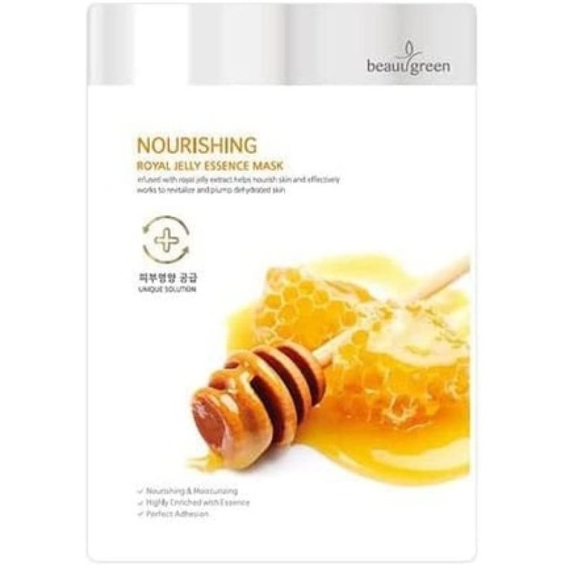 Beauugreen Nourishing Royal Jelly Essence Mask - Pack of 10