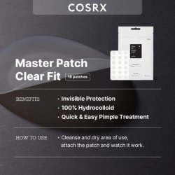 Cosrx Master Pimple Patch Clear Fit 18 Patches - Hydrocolloid Pimple Treatment