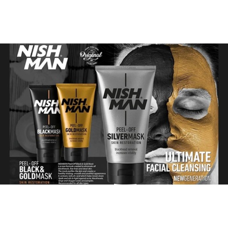 NISHMAN Peel-Off Silver Mask 150ml