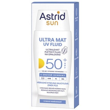 Astrid Sun Ultra Mat Uv Fluid Spf 50 Oily Skin Fluid