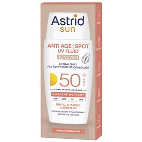 Astrid Sun Anti Age Spot Uv Fluid Spf 50 Tinted Facial Fluid