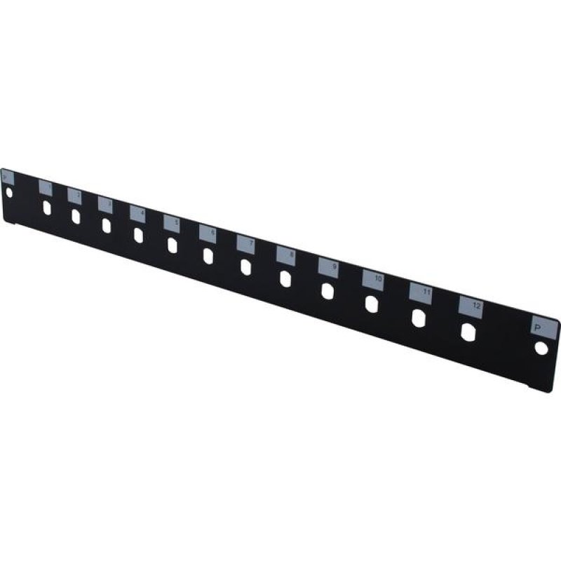 19" 1U Fiber Optic Front panel for 12 ST/FC