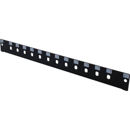 19" 1U Fiber Optic Front panel for 12 ST/FC