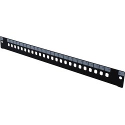 19" 1U Fiber Optic Front panel for 24 ST/FC
