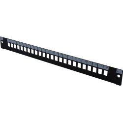 19" 1U Fiber Optic Front panel for 24 LC Duplex/SC Simplex