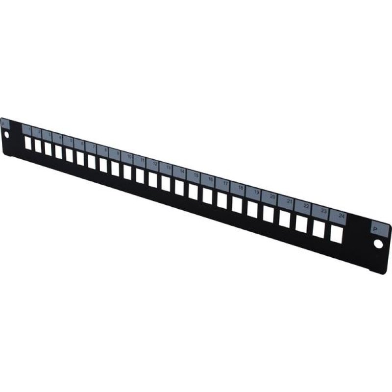 19" 1U Fiber Optic Front panel for 24 LC Duplex/SC Simplex