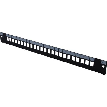 19" 1U Fiber Optic Front panel for 24 LC Duplex/SC Simplex