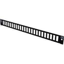 19" 1U Fiber Optic Front panel for 24 SC Duplex/LC Quad