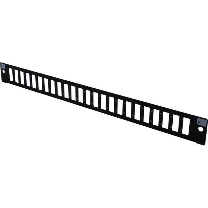 19" 1U Fiber Optic Front panel for 24 SC Duplex/LC Quad
