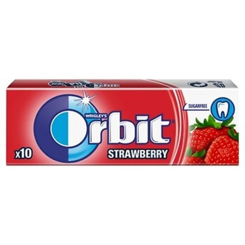 Orbit Strawberry Chewing Gum 10 Dragees 14g