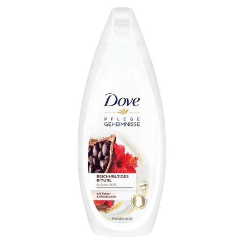 Dove Care Secrets Rich Ritual Shower Gel with Cocoa and Hibiscus Scent for Normal to Dry Skin 250ml