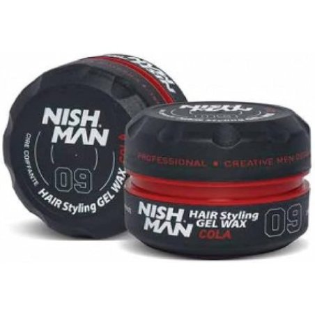 NISHMAN Hair Styling Gel for Men Shine Look 150ml Edge Control Ultra High Strong Hold Hair Clay Aqua Wax Wax Stick Hair