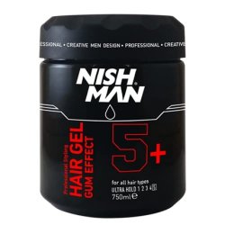 NISHMAN Hair Gel Gum Effect 5 Ultra Hold 750ml