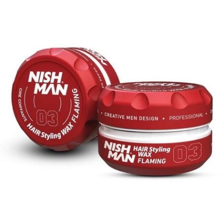 Nishman Hair Styling Wax Flaming - Perfect For Creating Stylish Looks