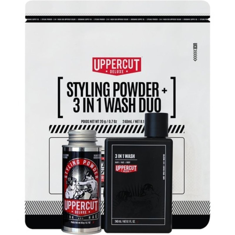 Uppercut Deluxe Styling 3 in 1 Wash and Styling Powder Duo - Gentle Wash