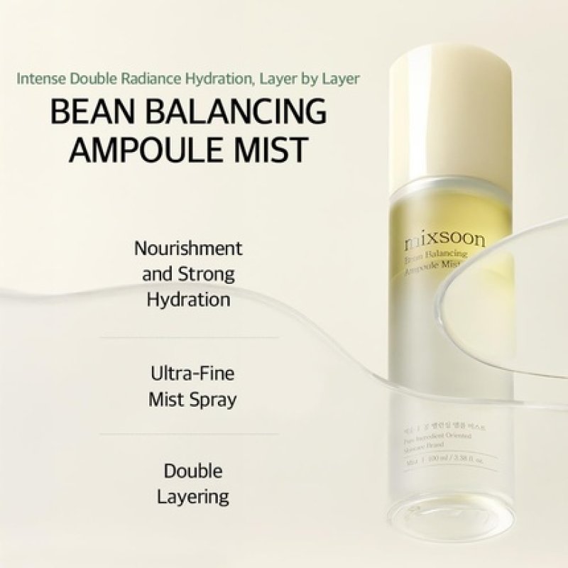 Mixsoon Bean Balancing Ampoule Mist Hydrating Facial Mist 28 Oil & Serum