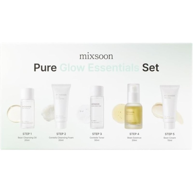 Mixsoon Pure Glow Essentials Set 5-Step Skincare Kit Gentle & Hydrating