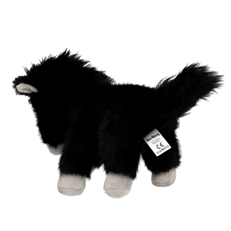 Miss Melody Plush Horse Black 20 cm