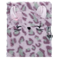 TOPModel COSY CAT Diary With Lock Lilac