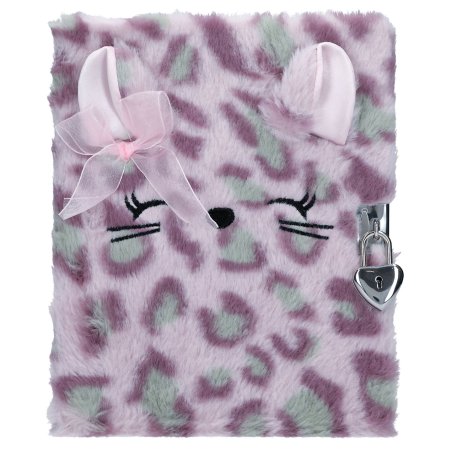 TOPModel COSY CAT Diary With Lock Lilac