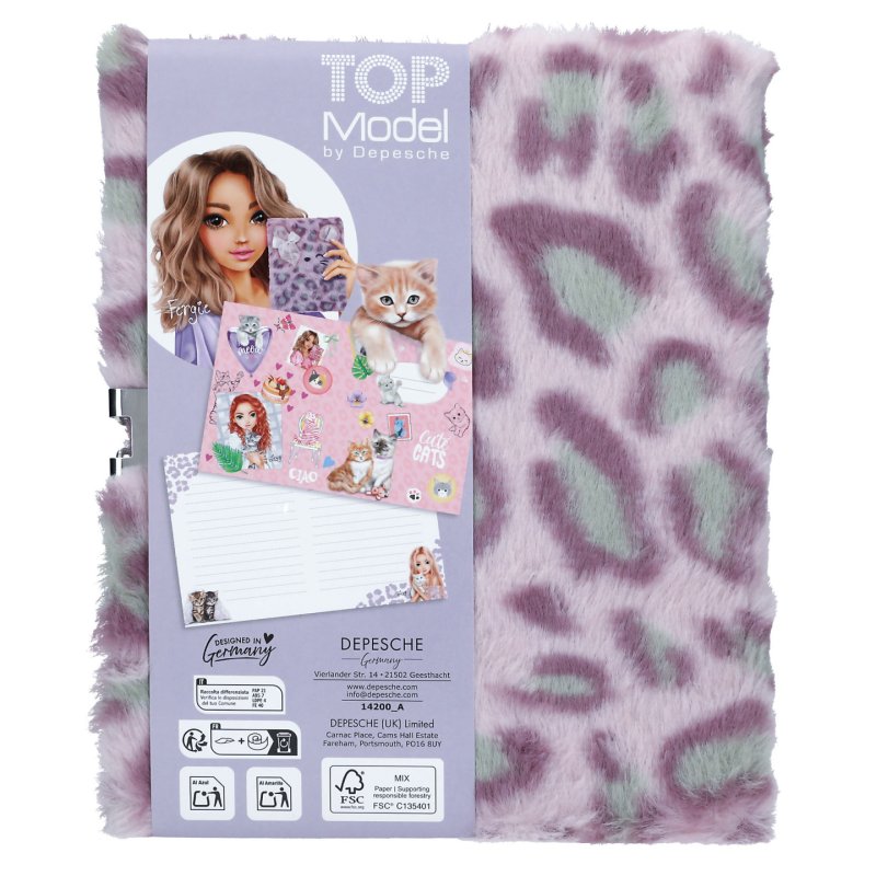 Topmodel - COSY CAT Diary With Lock Lilac (0414200)