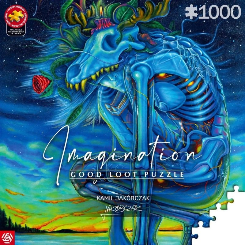 Puzzle Good Loot Imagination - Kamil Jakóbczak: White Wolf 1000 pc(s)