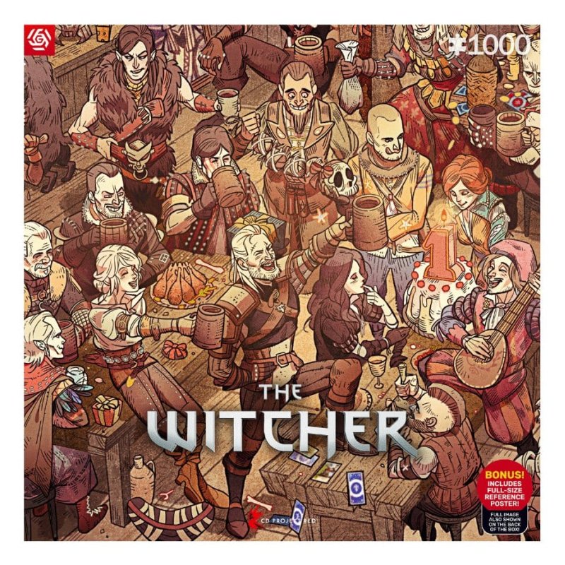 Good Loot Gaming Puzzle: The Witcher (Wiedźmin) Birthday 1000 elementów