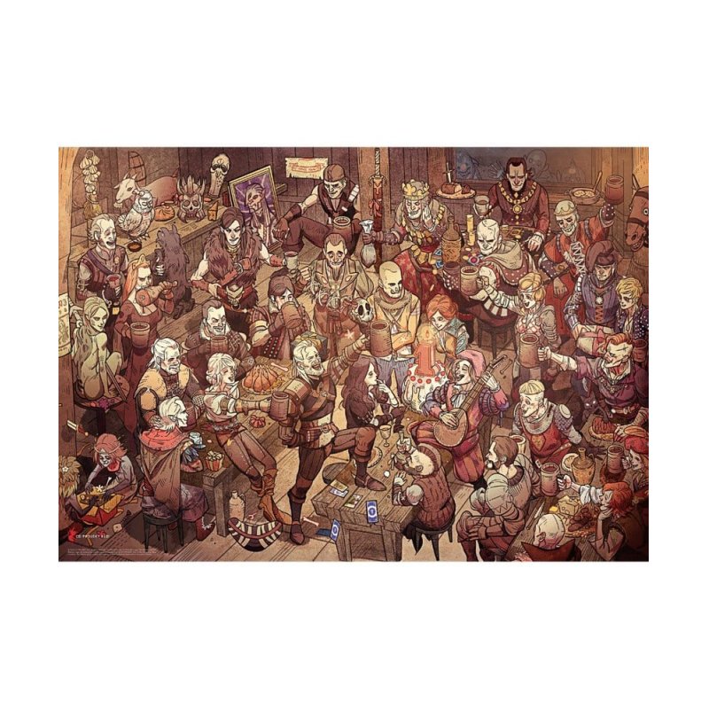 Good Loot Gaming Puzzle: The Witcher (Wiedźmin) Birthday 1000 elementów